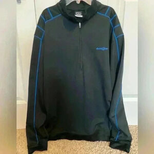 Nike Golf 1/4 Zip ‘Bud Light’ Pullover Men’s XL Black Blue Sweatshirt